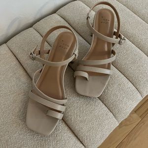 A new Day strappy heeled sandals in size 8